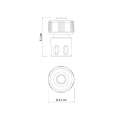 Engate Rápido Para Jardim - Tramontina 78506600 - comprar online