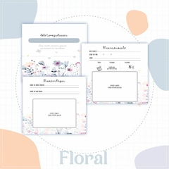 Albúm de Fotos e Recordações / Livro do Bebê - Floral Lilás - comprar online