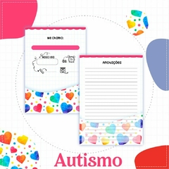 Caderneta de Saúde e Vacinação Personalizada com Capa Dura - Autismo Menina - comprar online