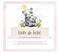 Albúm de Fotos e Recordações / Livro do Bebê Panda Mãe e Filha - comprar online