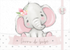 Albúm de Fotos e Recordações / Livro do Bebê Elefantinha Cute