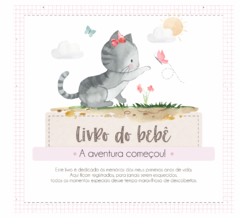 Albúm de Fotos e Recordações / Livro do Bebê Gatinha Cute - comprar online