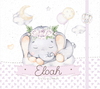 Albúm de Fotos e Recordações / Livro do Bebê Elefantinha Floral