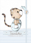 Caderneta de Saúde e Vacinação Personalizada com Capa Dura - Tigre Baby