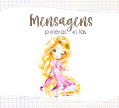 Imagem do Albúm de Fotos e Recordações / Livro do Bebê Princesa Rapunzel