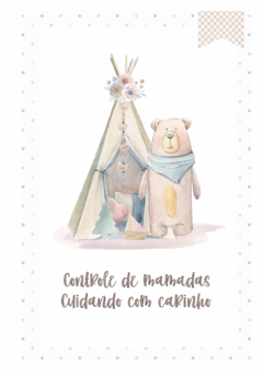 Caderneta de Saúde e Vacinação Personalizada com Capa Dura - Ursinha Floral na internet