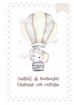 Caderneta de Saúde e Vacinação Personalizada com Capa Dura - Elefantinha Floral na internet