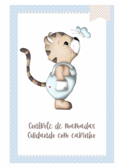 Caderneta de Saúde e Vacinação Personalizada com Capa Dura - Tigre Baby na internet
