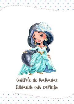 Caderneta de Saúde e Vacinação Personalizada com Capa Dura - Princesa Jasmine - comprar online