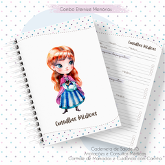 Caderneta de Saúde e Vacinação Personalizada com Capa Dura - Princesa Ana Frozen na internet