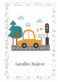 Imagem do Caderneta de Saúde e Vacinação Personalizada com Capa Dura - Carros