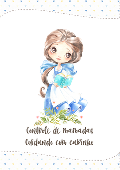 Caderneta de Saúde e Vacinação Personalizada com Capa Dura - Princesa Bela - comprar online