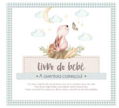 Albúm de Fotos e Recordações / Livro do Bebê Monograma Coelhinho Boy - comprar online