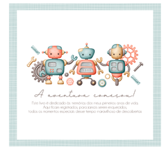 Albúm de Fotos e Recordações / Livro do Bebê Robô Amigo - comprar online