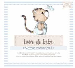 Albúm de Fotos e Recordações / Livro do Bebê Tigre Baby - comprar online