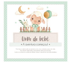 Albúm de Fotos e Recordações / Livro do Bebê Ovelha Cute Boy - comprar online