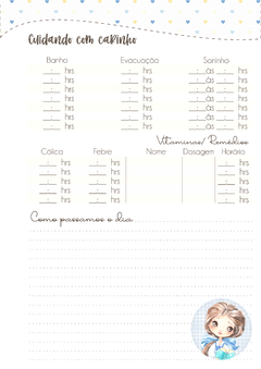 Caderneta de Saúde e Vacinação Personalizada com Capa Dura - Princesa Bela - Mundinho do Papel