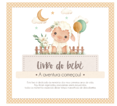 Albúm de Fotos e Recordações / Livro do Bebê Ovelha Cute Girl - comprar online