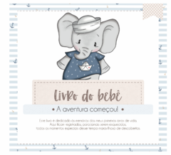Albúm de Fotos e Recordações / Livro do Bebê Elefante Marinheiro - comprar online