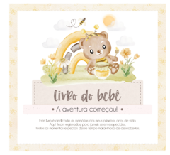 Albúm de Fotos e Recordações / Livro do Bebê Ursinha Abelhinha - comprar online