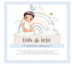 Albúm de Fotos e Recordações / Livro do Bebê Arco Íris Baby Boy - comprar online