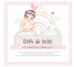 Albúm de Fotos e Recordações / Livro do Bebê Arco Íris Baby Girl - comprar online
