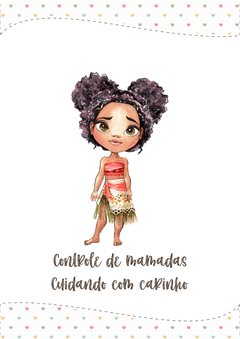 Imagem do Caderneta de Saúde e Vacinação Personalizada com Capa Dura - Princesa Moana