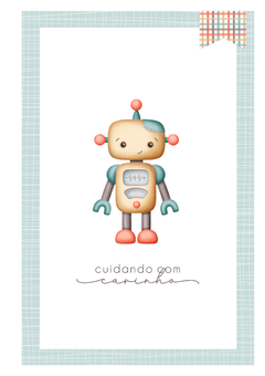 Caderneta de Saúde e Vacinação Personalizada com Capa Dura - Robô Amigo na internet