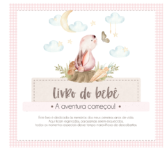 Albúm de Fotos e Recordações / Livro do Bebê Monograma Coelhinho Girl - comprar online