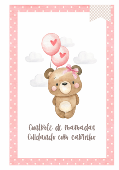 Caderneta de Saúde e Vacinação Personalizada com Capa Dura - Monograma Ursinha na internet
