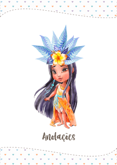 Caderneta de Saúde e Vacinação Personalizada com Capa Dura - Princesa Pocahontas - comprar online