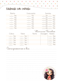 Caderneta de Saúde e Vacinação Personalizada com Capa Dura - Princesa Moana - comprar online