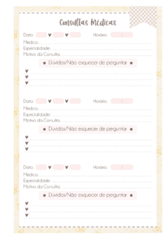 Caderneta de Saúde e Vacinação Personalizada com Capa Dura - Ursinha Abelhinha