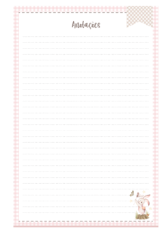 Caderneta de Saúde e Vacinação Personalizada com Capa Dura - Monograma Coelhinho Girl na internet
