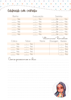 Imagem do Caderneta de Saúde e Vacinação Personalizada com Capa Dura - Princesa Pocahontas