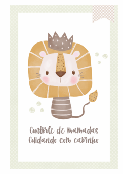 Caderneta de Saúde e Vacinação Personalizada com Capa Dura - Lion Cute na internet