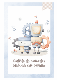 Caderneta de Saúde e Vacinação Personalizada com Capa Dura - Robô II na internet