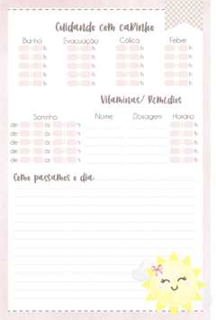 Caderneta de Saúde e Vacinação Personalizada com Capa Dura - Meu Sol Girl - loja online