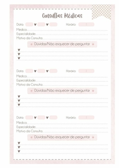Caderneta de Saúde e Vacinação Personalizada com Capa Dura - Ursinha Céu na internet