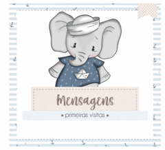 Albúm de Fotos e Recordações / Livro do Bebê Elefante Marinheiro