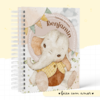 Caderneta de Saúde e Vacinação Personalizada com Capa Dura - Elefantinho Baby