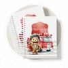 Caderneta de Saúde e Vacinação Personalizada com Capa Dura - Urso Bombeiro