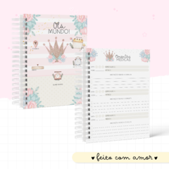 Caderneta de Saúde e Vacinação Personalizada com Capa Dura - Coroa Menina na internet