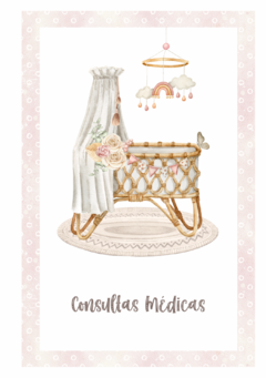 Imagem do Caderneta de Saúde e Vacinação Personalizada com Capa Dura - Baby Boho