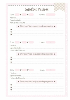 Caderneta de Saúde e Vacinação Personalizada com Capa Dura - Bosque Baby Girl - Mundinho do Papel