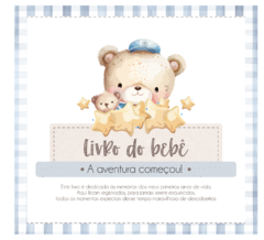 Albúm de Fotos e Recordações / Livro do Bebê Urso Marinheiro Baby - comprar online