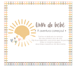 Albúm de Fotos e Recordações / Livro do Bebê Volta ao Sol - comprar online