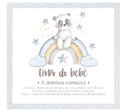 Albúm de Fotos e Recordações / Livro do Bebê Panda Arco Íris - comprar online
