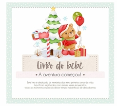 Albúm de Fotos e Recordações / Livro do Bebê - Ursinho de Natal - comprar online