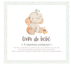 Albúm de Fotos e Recordações / Livro do Bebê Elefante Baby - comprar online